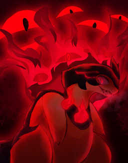 anthro aura black_background black_body black_fur bodily_fluids breath colored_fire creepy creepy_face creepy_smile dripping feral fire fur glistening glistening_eyes glowing glowing_eyes light looking_at_viewer male male_anthro open_mouth open_smile pink_aura red_eyes saliva saliva_string scary semi-anthro shadow simple_background slightly_chubby slightly_chubby_feral slightly_chubby_male smile solo tan_body tan_fur felipotyphlosion nintendo pokemon badger generation_8_pokemon hisuian_form hisuian_typhlosion mammal mustelid musteline pokemon_(species) regional_form_(pokemon) absurd_res hi_res lighting