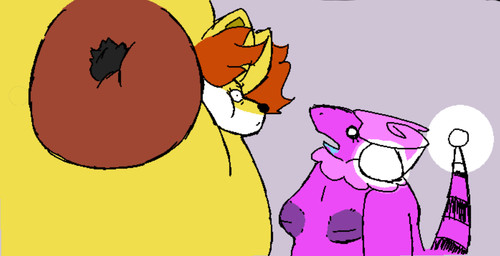 bodily_fluids chubby_cheeks drooling duo female female/female glowing glowing_ears glowing_tail inflated_hands inflation inner_ear_fluff inverted_nipples nipples saliva tail tuft worried_face worried_look skyhighbaa movieunleashers nintendo pokemon delphox_(movieunleashers) bovid canid canine caprine delphox fennec_fox flaaffy fox generation_2_pokemon generation_6_pokemon mammal pokemon_(species) sheep true_fox sketch