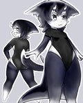butt chibi clothing cute_fangs fangs female solo teeth animal_humanoid fish fish_humanoid humanoid hybrid marine marine_humanoid shark shark_humanoid 4:5 absurd_res colored digital_drawing_(artwork) digital_media_(artwork) hi_res shaded