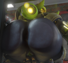 against_surface anus ass_on_glass big_butt black_body butt butt_squish female female_taur genitals glass green_vulva happy huge_butt looking_back machine on_glass on_surface presenting solo spread_vulva spreading squish vulva snips456fur blizzard_entertainment overwatch orisa_(overwatch) omnic robot taur 2021 3d_(artwork) digital_media_(artwork)