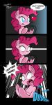 blue_eyes controller dialogue female game_controller hair heart_symbol pink_hair realization shocked text danmakuman friendship_is_magic hasbro my_little_pony pinkie_pie_(mlp) earth_pony equid equine horse mammal pony 2014 absurd_res comic english_text hi_res