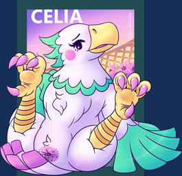 3_toes 4_toes animal_genitalia anisodactyl anthro anthrofied avian_butt beak belly biped bodily_fluids butt chest_tuft claws cloaca cloaca_juice crotch_tuft curvy_figure feathered_wings feathers feet female flower genital_fluids genitals green_body green_feathers half-closed_eyes multicolored_body multicolored_feathers multicolored_skin narrowed_eyes nude outside plant presenting presenting_cloaca pubes semi-anthro solo sunset tail tail_feathers talons toe_claws toes tuft two_tone_body two_tone_skin white_body white_feathers wings yellow_feet patohoro animal_crossing nintendo celia_(animal_crossing) accipitrid accipitriform avian bird eagle alpha_channel hi_res