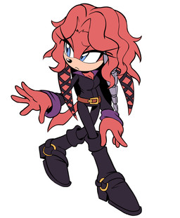 blue_eyes clothed clothing eyelashes female fur hair half-closed_eyes narrowed_eyes red_body red_fur red_hair simple_background solo tail white_background echaotix archie_comics sega sonic_the_hedgehog_(archie) sonic_the_hedgehog_(comics) sonic_the_hedgehog_(series) lien-da echidna mammal monotreme hi_res