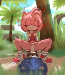 absurd_res amy_rose anthro anthro_on_anthro anthro_penetrated anthro_penetrating anthro_penetrating_anthro areola bite biting_lip biting_own_lip blue_body blue_fur blush bodily_fluids boots bound breasts butt butt_grab cervical_contact cervical_penetration clitoral_hood clitoris clothed clothed_sex clothing clothing_around_one_leg cowgirl_position cum cum_in_pussy cum_in_uterus cum_inside dappled_light depth_of_field digital_media_(artwork) digital_painting_(artwork) dress duo ejaculation erect_nipples eulipotyphlan exposed_breasts female female_on_top female_penetrated female_rape female_raping_male footwear forced forced_orgasm forced_to_creampie from_front_position fur gag genital_fluids genitals gloves grass green_eyes hair hand_on_butt handwear heart_symbol hedgehog hi_res internal intraspecies involuntary_penetration kahunakilolani leaking_cum light looking_pleasured looking_up male male/female male_on_bottom male_penetrating male_penetrating_female male_raped mammal nipples on_bottom on_top orgasm outside panties panties_around_one_leg panties_down partially_clothed penetration penile penile_penetration penis penis_in_pussy pink_body pink_fur pink_hair plant plump_labia pussy sega self_bite sex shaded shaking shivering small_breasts smile sonic_the_hedgehog sonic_the_hedgehog_(series) sunlight sweat sweatdrop tape tape_gag thick_thighs tree twitching under_shade underwear underwear_around_one_leg underwear_down uterus vaginal vaginal_penetration