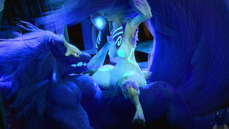 anthro anthro_on_anthro anthro_penetrated anthro_penetrating anthro_penetrating_anthro balls big_balls big_penis black_hooves blue_balls blue_body blue_eyes blue_fur blue_markings blue_nipples bodily_fluids bone bone_mask breasts cowgirl_position cum cum_from_vagina cum_in_vagina cum_inside cum_on_belly cum_on_body cum_on_penis cum_splatter digitigrade duo erection female female_on_top female_penetrated from_front_position fur genital_fluids genitals glowing glowing_eyes glowing_markings hair hooves interspecies larger_anthro larger_male leaking_cum lying male male/female male_on_bottom male_penetrating male_penetrating_female markings mask medium_breasts multiple_angles nipples no_pupils on_back on_bottom on_top orgasm penetration penile penile_penetration penis penis_in_vagina purple_body purple_fur purple_hair purple_mask sex size_difference skull skull_mask smaller_anthro smaller_female smaller_penetrated sound_effects tail teeth vaginal vaginal_penetration white_eyes twitchyanimation suckorthrive_(modeler) league_of_legends riot_games tencent kindred_(lol) lamb_(lol) wolf_(lol) bovid canid canine canis caprine mammal sheep wolf 16:9 2026 3d_(artwork) 3d_animation animated digital_media_(artwork) hi_res huge_filesize long_playtime sound video voice_acted widescreen