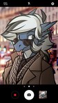 anthro blep clothing coat electronics eyewear female hair horn multi_horn phone selfie solo sunglasses tongue tongue_out topwear white_hair auveiss mythology airana_stormrider dragon mythological_creature mythological_scalie scalie 2019 digital_media_(artwork) hi_res signature