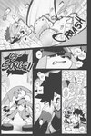 anthro clothed_female crash dialogue dialogue_box female hair hair_over_eyes male speech_bubble text euf-dreamer idw_publishing sega sonic_the_hedgehog_(comics) sonic_the_hedgehog_(idw) sonic_the_hedgehog_(series) fan_character kitsunami_the_fennec surge_the_tenrec afrosoricid canid canine domestic_cat felid feline felis fennec_fox fox mammal tenrec true_fox 2024 comic english_text greyscale hi_res monochrome