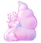 anthro anus big_breasts big_butt biped blue_anus blue_pawpads breasts butt featureless_breasts female genitals huge_butt humanoid_genitalia humanoid_pussy lying monotone_background navel nude on_ground on_side pawpads pink_body pussy raised_leg simple_background solo thick_thighs white_background voidcatart deltarune undertale_(series) darkner virovirokun 2023 colored digital_media_(artwork) shaded