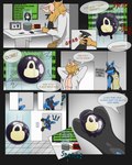dialogue drone laboratory latex male null_bulge scientist stealing text toy riggedreded nintendo pokemon von_(jsdk) generation_4_pokemon lucario pokemon_(species) 2024 comic hi_res
