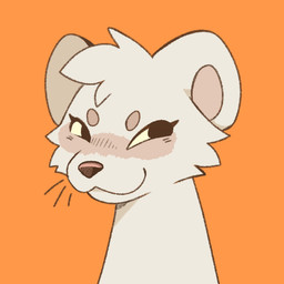 ambiguous_gender black_eyes brown_nose cheek_tuft circle_eyebrows closed_smile eyebrows facial_tuft feral fur head_tuft looking_away mouth_closed narrowed_eyes smile solo tan_body tan_eyebrows tan_fur tan_inner_ear tuft whiskers feve mammal mustelid musteline true_musteline weasel 1:1 2026 2_frame_animation animated headshot_portrait icon portrait