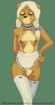 accessory anthro apron apron_only black_nose blonde_hair blue_apron blue_bow blue_clothing bow_(feature) bow_accessory bow_ribbon braided_hair breasts brown_body brown_breasts brown_ears brown_face brown_fur brown_nipples choker clothing clothing_bow collar dark_nose dark_pupils eyelashes eyes_closed female frilly frilly_accessory frilly_neckband frilly_neckwear fur genitals green_background grey_apron grey_clothing hair hair_accessory hair_bow hair_ribbon hand_behind_back hand_on_hip jewelry khaki_body khaki_breasts khaki_face khaki_fur khaki_pussy legwear lidded_eyes long_hair medium_breasts monotone_genitals mostly_nude multicolored_apron multicolored_body multicolored_breasts multicolored_clothing multicolored_face multicolored_fur neckband necklace neckwear nipples pigtails pupils pussy ribbons round_ears simple_background smile solo stockings text thigh_highs twin_bows twin_hair_bows two_tone_apron two_tone_body two_tone_breasts two_tone_clothing two_tone_face two_tone_fur white_clothing white_legwear white_stockings white_thigh_highs yellow_body yellow_breasts yellow_face yellow_fur yellow_pussy janvanjiff bear mammal 2009 url