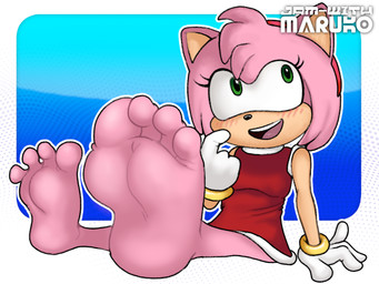 4_toes anthro barefoot blush blush_lines clothing dress feet female foot_focus gloves green_eyes handwear pink_body red_clothing red_dress ring sitting solo toes jamwithmaruko sega sonic_the_hedgehog_(series) amy_rose eulipotyphlan hedgehog mammal 4:3 hi_res