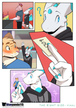5_fingers abstract_background anthro bag blue_body blue_clothing blue_eyes blue_shirt blue_topwear blush bottomwear brown_body brown_fur card checkout clothed clothing clothing_store counter dialogue embarrassed facial_spikes fingers fully_clothed fur gesture grey_clothing grey_shirt grey_topwear group hand_on_counter head_spikes holding_card holding_object holding_paper holding_single_card hoodie horn horn_jewelry horn_ring infidelity jewelry looking_at_another looking_back love male membrane_(anatomy) membranous_wings multicolored_body multicolored_fur neck_spikes neutral_expression pants paper phone_number pink_body pink_scales pointy_ears prick_ears question_mark ring_(jewelry) scales shirt shopping size_difference smile smirk sparkles sparkling_background spiked_tail spikes spikes_(anatomy) store tail tan_body tan_fur text topwear two_tone_body two_tone_fur waving white_body white_scales wings bluepanda115 mythology hyperion_(bluepanda115) saber_(bluepanda115) dragon felid mammal mythological_creature mythological_scalie pantherine scalie tiger wingless_dragon absurd_res comic end_page english_text hi_res signature url