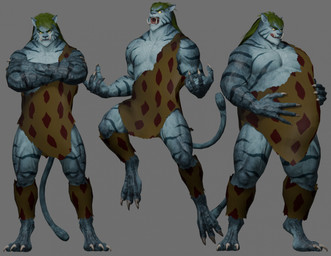 anthro belly belly_expansion big_belly blue_body blue_fur clothing expansion fur green_hair hair leotard male muscular muscular_male solo striped_body striped_fur stripes tongue tongue_out tusks 6spiritking yu_yu_hakusho byakko_(yu_yu_hakusho) demon felid mammal pantherine tiger 3d_(artwork) 3d_model_showcase digital_media_(artwork) hi_res