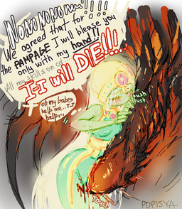 armor blood blush blush_lines bodily_fluids breasts claws clothed clothing covered_nipples crossgender dominant dominant_male duo erection eyes_closed female fire genitals gold_(metal) green_body green_skin hair half-erect headgear heart_symbol heavy_penis helmet larger_male long_hair male male/female motion_lines mtf_crossgender nipple_outline not_furry open_mouth panicking penis pushing scared sexual_assault simple_background size_difference slim small_breasts smaller_female speech_bubble spikes submissive submissive_female sweat sweatdrop text thought_bubble thrusting touching_penis vulva white_hair yellow_eyes popisya dota valve nerif_the_oracle nevermore_the_shadow_fiend demon humanoid monstrous_demon 2024 alternate_version_at_source english_text hi_res sketch warm_colors