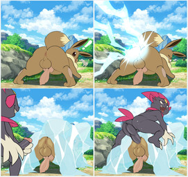 ahegao anal anal_penetration animal_genitalia animal_penis anthro anthro_on_feral anthro_penetrating anthro_penetrating_feral anus balls belly bestiality big_butt big_penis black_balls black_eyes black_penis black_sclera bodily_fluids brown_anus brown_balls brown_body brown_fur brown_perineum brown_tail butt canine_genitalia canine_penis cloud curvy_figure detailed_background digitigrade dipstick_tail duo erection feral feral_penetrated fluffy fluffy_tail four_frame_image from_behind_position frozen fur genital_fluids genitals glans glistening glistening_balls glistening_body glistening_butt glistening_genitalia glistening_glans glistening_penis glistening_perineum gloves_(marking) huge_butt humanoid_genitalia humanoid_penis ice knot looking_back looking_pleasured male male/male male_penetrated male_penetrating male_penetrating_male markings motion_blur multicolored_body multicolored_fur neck_tuft nude on_top open_mouth outside penetration penile penile_penetration penis penis_in_ass perching_position perineum pink_penis quadruped rear_view sex shaft_divide sharp_teeth sky skyscape smile tail tail_markings tan_body tan_fur tan_tail_tip teeth thick_thighs tongue toothy_grin tuft two_tone_body two_tone_fur two_tone_tail white_eyes conditional_dnp erobos nintendo pokemon eevee generation_1_pokemon generation_4_pokemon mammal pokemon_(species) weavile 2025 colored comic digital_drawing_(artwork) digital_media_(artwork) hi_res shaded