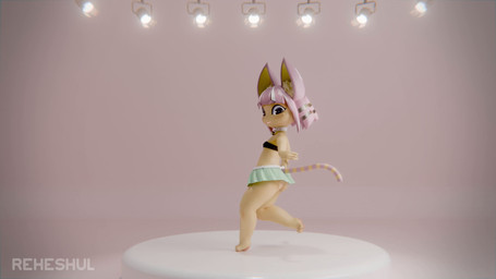 4_fingers 4_toes anthro bandeau bottomwear clothing dancing feet female female_anthro fingers hair navel navel_piercing piercing pink_hair simple_background skirt solo tail toes topwear yellow_body yellow_skin reheshul zy0n7_(modeler) animal_crossing nintendo ankha_(animal_crossing) domestic_cat felid feline felis mammal 16:9 3d_(artwork) 3d_animation animated digital_media_(artwork) hi_res loop no_sound short_playtime widescreen