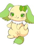 anthro blush female fur genitals green_body green_eyes green_fur licking licking_lips lying on_back presenting presenting_pussy pussy semi-anthro simple_background solo spread_legs spreading tongue white_background yellow_body yellow_fur azuo jewelpet sanrio sega sega_fave peridot_(jewelpet) canid canine canis domestic_dog mammal hi_res