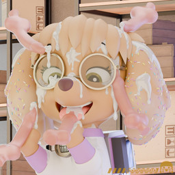 bodily_fluids clothed clothing cum cum_in_mouth cum_inside cum_on_face drinking drinking_cum eyewear female feral genital_fluids genitals glasses knot knotted_penis penis solo young young_feral unknowndata paw_patrol sugar_flake_(unknowndata) bird_dog canid canine canis cocker_spaniel domestic_dog hunting_dog mammal spaniel 3d_(artwork) digital_media_(artwork) hi_res