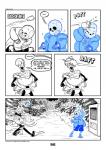 2017 animated_skeleton bone c-puff clothed clothing comic english_text group hi_res humanoid not_furry open_mouth papyrus_(undertale) plant sans_(undertale) skeleton speech_bubble teeth text tree undead undertale undertale_(series)