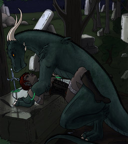 altar bestiality breasts clothed clothing crouching dagger dominant duo female female_on_feral female_penetrated feral feral_penetrating feral_penetrating_humanoid from_front_position hair horn humanoid_on_feral humanoid_penetrated interspecies larger_dom larger_male lying male male/female male_on_humanoid male_penetrating male_penetrating_female melee_weapon missionary_position night on_back orange_eyes outside partially_clothed penetration red_hair ritual sex size_difference sky smaller_female smaller_penetrated smile star starry_sky table_lotus_position tail weapon demeterservant mythology dragon elf humanoid mythological_creature mythological_scalie scalie story story_in_description