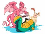 air_pump anthro beak belly big_belly duo ear_piercing fur hose hose_inflation inflatable inflation latex male nozzle nude open_mouth piercing pool_toy simple_background tail tan_body tan_fur transformation white_background wings nickwolf mythology flir_(rabbit) gryf_(flir) alligator alligatorid animate_inanimate avian crocodilian gryphon lagomorph leporid living_inflatable mammal mythological_avian mythological_creature rabbit reptile scalie 2015 4:3 digital_drawing_(artwork) digital_media_(artwork) hi_res