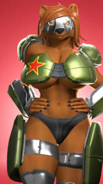 anthro armor bikini_armor bulletproof_vest camera_shake chanting duo excited female humor larger_female loud_background_music male male/female mask muscular muscular_anthro muscular_female muscular_male music size_difference synced_to_music tactical_gear unconvincing_armor walk_cycle kasdaq sound_warning petruz_(copyright) snu-snu_strut dasha_(petruz) hammerhead_(petruz) bear fish mammal marine shark 2023 3d_(artwork) 3d_animation 9:16 animated digital_media_(artwork) hi_res meme short_playtime sound webm