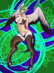 female hooves monster_girl_(genre) solo wings mt_(pixiv1423697) monster_rancher tecmo animal_humanoid humanoid monster pixie pixie_(monster_rancher) unico_(monster_rancher) 3:4 hi_res