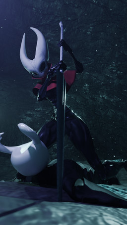 anthro black_body cloak clothing convenient_censorship duo female female_on_top horn ineffective_clothing male male/female nude on_top on_top_of_another pinned threatening weapon strikefrommidnight ghost0fonyx_(modeler) hollow_knight_(franchise) team_cherry hornet_(hollow_knight) the_knight_(hollow_knight) arthropod insect vessel_(species) 3d_(artwork) 4k 9:16 absurd_res digital_media_(artwork) hi_res huge_filesize half_sister_(lore) nonbinary_(lore) sibling_(lore) sister_(lore)