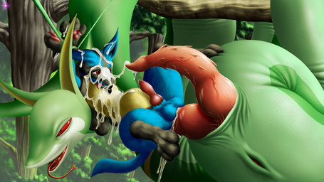 2_penises anal anal_penetration animal_genitalia animal_penis anthro anthro_on_feral anthro_penetrated anus balls barefoot bdsm bestiality big_penis blue_body blue_fur bodily_fluids bondage bound canine_genitalia canine_penis cum cum_in_ass cum_inflation cum_inside cum_on_belly cum_on_body cum_on_chest cum_on_face cum_on_hand cum_on_penis cum_on_tongue detailed_background dominant duo erection excessive_cum excessive_genital_fluids feet feral feral_penetrating feral_penetrating_anthro forced forest fur genital_fluids genital_slit genitals hemipenes inflation interspecies knot large_penetration larger_dom looking_up male male/male male_penetrated male_penetrating male_penetrating_male messy multi_genitalia multi_penis nude open_mouth orgasm outside outside_sex pawpads penetration penile_spines penis plant raised_arm rape sex sharp_teeth sheath size_difference slightly_chubby smile spikes spread_legs spreading teeth tight_fit tongue tongue_out tree dark_violet nintendo pokemon fan_character kusa_(cafe_plaisir) nature_(cafe_plaisir) canid canine generation_4_pokemon generation_5_pokemon lucario mammal pokemon_(species) reptile scalie serperior snake 16:9 hi_res widescreen