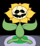 afterglow_ampharos alternate_species alternate_universe ambiguous_gender black_background creepy creepy_face crossover elemental_creature flora_fauna flower flower_creature flowey_the_flower generation_2_pokemon low_res nintendo plant pokemon pokemon_(species) poketale scary_face simple_background solo sunflora undertale undertale_(series)