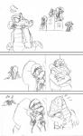 alligator alligatorid anthro ape black_and_white bottomless clothed clothing comic crocodile crocodilian crocodylid diddy_kong diddy_kong_racing dixie_kong donkey_kong_(series) felid female group haplorhine heart_symbol hi_res kong kremling kritter_(kremling) krunch_the_kremling male male/female mammal monkey monochrome mostly_nude nintendo pan_(genus) pantherine primate reptile scalie shesamonkey simple_background tiger timber_tiger tiny_kong white_background