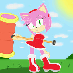 anthro bottomless bottomwear breasts clothed clothing dress female flashing genitals innie_vulva no_underwear red_clothing red_dress skirt solo thigh_gap thin_calves thin_legs thin_thighs upskirt vulva wind kamikiller sega sonic_the_hedgehog_(series) amy_rose eulipotyphlan hedgehog mammal 1:1 2d_animation animated frame_by_frame hi_res