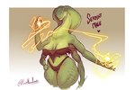 4_arms anthro big_breasts breasts clothed clothing female front_view green_body green_scales long_neck magic_user multi_arm multi_limb non-mammal_breasts scales skimpy snake_hood solo thick_thighs topwear underwear wide_hips lluisabadias dark_souls fromsoftware manserpent reptile scalie snake 2025 absurd_res hi_res