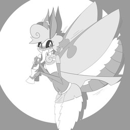 anthro black_sclera breasts bulge caught_in_the_act embarrassed female gesture gynomorph intersex lamp lava_lamp licking long_tongue pube_peek pubes slim small_breasts solo suggestive suggestive_gesture surprised tongue partlysmith arthropod insect lepidopteran luna_moth moth saturniid 1:1 hi_res monochrome trans_(lore) trans_woman_(lore)