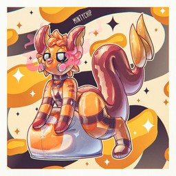 abstract_background bdsm big_tail blue_eyes bondage bound brown_body brown_markings brown_nose brown_tail bulge collar dipstick_tail eye_roll featureless_hands gas_mask glistening glistening_body glistening_latex humping inflatable latex latex_body lock_symbol looking_pleasured male markings mask multicolored_body null null_bulge permanent solo squish tail tail_markings visor_eyes yellow_body yellow_cheeks yellow_tail_tip mintychipart nintendo pokemon rubbermon toychu_(character) animate_inanimate generation_1_pokemon living_inflatable mammal mouse murid murine pokemon_(species) raichu rodent 2025 digital_drawing_(artwork) digital_media_(artwork) hi_res krita_(artwork)