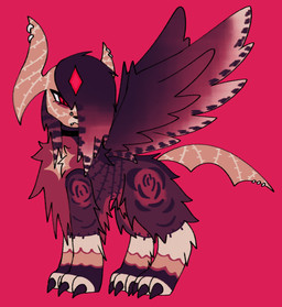 ambiguous_gender claws coontail_hair countershade_fur countershading feral feral_with_hair floral_markings fur furgonomic_piercing furgonomics hair horn horn_piercing markings piercing red_background simple_background solo sparklefur tail tail_piercing vines_(marking) jackrabbit_(artist) nintendo pokemon generation_6_pokemon mammal mega_absol mega_evolution pokemon_(species) 2025 digital_media_(artwork) hi_res ibispaint_(artwork)