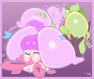 anthro anthro_on_anthro backsack balls balls_deep bent_over big_butt border butt deep_throat dominant dominant_male erection faceless_character faceless_male facesitting femboy foreskin fur genital_raphe genitals glistening_eyelids green_body green_fur group group_sex huge_butt humanoid_genitalia humanoid_penis josou_seme licking male male/male moan narrowed_eyes nude one_eye_closed onomatopoeia oral oral_penetration penetration penis pink_penis purple_background purple_border raphe_(anatomy) scrotal_raphe sex simple_background sitting_on_another sound_effects text thick_thighs threesome tongue tongue_out trio frumples nintendo pokemon eeveelution generation_6_pokemon generation_9_pokemon goodra meowscarada pokemon_(species) sylveon 2024 artist_name dated digital_drawing_(artwork) digital_media_(artwork)
