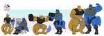 anthro barbell big_biceps bulge clothed clothing dumbbell duo exercise exercise_equipment expansion flexing growth male male/male muscle_growth muscular muscular_arms muscular_male pecs shirt standing t-shirt tearing_clothing tight_clothing topwear torn_clothing weightlifting weights workout 1ceberg mythology nintendo pokemon dragon generation_4_pokemon hybrid mythological_creature mythological_scalie pokemon_(species) riolu scalie absurd_res hi_res
