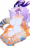 anthro big_breasts breasts female hair insect_wings lepidopteran_wings non-mammal_breasts simple_background solo tail white_background wings missmixi mythology dragon hybrid mythological_creature mythological_scalie norwegian_alfheim_dragon scalie hi_res light_theme