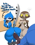 anthro anus beak big_breasts big_butt big_penis blue_body breasts butt curvy_figure dialogue feathers female friends_with_benefits genitals group interspecies larger_male looking_at_viewer looking_back looking_pleasured male male/female nipples nude orange_eyes penetration penis pussy seductive sex short_stack size_difference smaller_female tail tail_feathers text thick_thighs thought_bubble tongue trio vaginal vaginal_penetration wide_hips yellow_eyes thelordjoshua1 blue_sky_studios rio_(series) betta_the_burrowing_owl_(blu_waifu) blu_(rio) zafiro_the_blue_jay athene_(genus) avian bird blue_jay burrowing_owl corvid jay_(bird) macaw neotropical_parrot new_world_jay oscine owl parrot passerine spix's_macaw true_owl true_parrot absurd_res hi_res spanish_text
