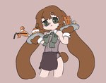 apron brown_hair bunny_costume cake carrot clothing costume dessert female food hair juice_(beverage) long_ears plant ribbons solo tail tray vegetable citrus_fossil humanoid lagomorph leporid mammal rabbit hi_res