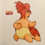 1:1 2018 3_eyes alternate_color alternate_species ambiguous_gender black_sclera elemental_creature english_text fakemon featureless_feet featureless_hands feet fighting_pose fire firefightdex front_view frown full-length_portrait gastrodon gastropod generation_4_pokemon goo_creature hatching_(art) hi_res looking_away marco_fanjul marker_(artwork) mineral_fauna mixed_media mollusk multi_eye multicolored_body nintendo nude orange_body overweight overweight_ambiguous overweight_taur pen_(artwork) pokemon pokemon_(species) portrait pose quadruped red_body shaded shadow simple_background solo standing taur text toony traditional_media_(artwork) white_background white_eyes yellow_body
