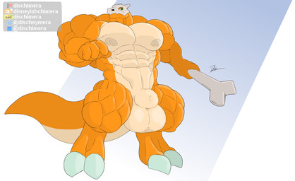abs animal_genitalia anthro balls biceps big_balls big_muscles big_pecs big_sheath big_tail bone bone_mask deltoids digitigrade genitals huge_balls huge_muscles hyper hyper_balls hyper_genitalia looking_at_viewer male mask muscular muscular_anthro muscular_arms muscular_legs muscular_male muscular_thighs navel nipples pecs quads sheath skull skull_mask solo tail thick_arms thick_neck thick_tail thick_thighs trapezius triceps conditional_dnp dischimera nintendo pokemon cubone generation_1_pokemon pokemon_(species) reptile scalie hi_res