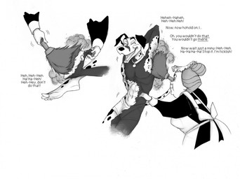5_toes abs anthro anthrofied cleaning_tool clothing dirty duo eyes_closed feather_duster feet female floppy_ears fur hair holding_cleaning_tool holding_feather_duster holding_object humanoid_feet laugh maid_uniform male male/female markings navel open_mouth open_smile plantigrade simple_background smile snout soot spots spotted_body spotted_fur tail text tickle_fetish tickling tickling_armpits tickling_belly tickling_feet toes uniform white_background sketcher92 101_dalmatians disney pongo canid canine canis dalmatian domestic_dog human mammal english_text hi_res monochrome