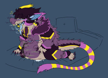 abdominal_bulge anthro arm_tuft aroused aroused_face aroused_pred back_fur bed bed_covers bed_sheet bedding bedding_background bedroom belly belly_rub blush blush_lines bodily_fluids breath breathing cheek_tuft claws cum cum_on_bed cum_on_bedding digestion digestion_noises dripping drooling ear_markings ear_piercing ear_ring ear_tuft elbow_tuft eyelashes facial_tuft fluffy fluffy_chest fluffy_hair fluffy_tail fur furniture genital_fluids hair hand_on_belly hypnotic_eyes inner_ear_fluff long_tail looking_pleasured male mastectomy_scar moan muffled muffled_screaming narrowed_eyes nude nude_anthro nude_male on_bed open_mouth panting piercing pillow ring_piercing rumbling_stomach saliva saliva_drip saliva_on_face saliva_on_tongue saliva_string scales scar sharp_teeth sitting sitting_on_bed slightly_chubby slightly_chubby_anthro slightly_chubby_male solo squirming struggling struggling_prey tail tail_tuft teeth text thick_eyelashes tuft vore willing_pred f4ncyfoursome galudia mythology semaphora barnaby_(f4ncyfoursome) roto_(f4ncyfoursome) truesona alien an'yoverii demon dragon furred_dragon furred_scalie galaxy_dragon_(semaphora) mythological_creature mythological_scalie rabbon_(semaphora) scalie colored colored_sketch hi_res sketch nonbinary_(lore) trans_(lore) trans_man_(lore)