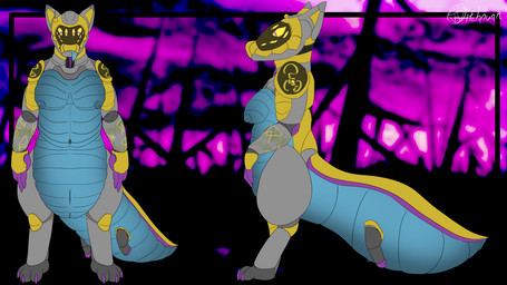 ambiguous_gender animal_genitalia antenna_hair big_tail disability eldritch genital_slit genitals hair markings multi_eye nude slightly_chubby solo stain tail translucent translucent_body vvitchpunk lovecraftian_(genre) hastur_(hasturgaming) the_king_in_yellow amphibian hybrid salamander synth_(vader-san) taur 16:9 4k absurd_res hi_res model_sheet widescreen nonbinary_(lore)