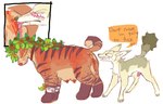 breasts cunnilingus duo female feral fur genitals male oral orange_body orange_fur penis plant sex vaginal yellow_body yellow_fur guncht rue_(guncht) canid canine canis domestic_dog elemental_creature flora_fauna jackal mammal