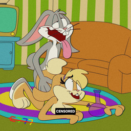 ambiguous_penetration anthro doggystyle drugs duo female female_penetrated from_behind_position looking_pleasured love male male/female male_penetrating male_penetrating_female penetration sex e777 looney_tunes warner_brothers bugs_bunny lola_bunny lagomorph leporid mammal rabbit 1:1 absurd_res hi_res