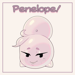 accessory black_eyes blush blush_lines eyebrows feral glistening glistening_body hair hair_accessory hairpin looking_at_viewer mole_under_eye pink_hair simple_background solo trapagon_(artist) mario_bros nintendo penelope_(trapagon) boo_(mario) ghost spirit waddling_head 1:1 2025 hi_res